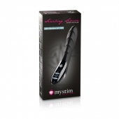 Вибратор с электростимуляцией Sizzling Simon Black Edition - 27 см. - MyStim - купить с доставкой в Реутове
