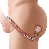 Кольцо на пенис с анальным стимулятором Stainless Steel Anal Hook   Cock Ring - BlueLine - в Реутове купить с доставкой