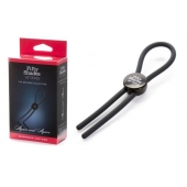 Тёмно-серое эрекционное кольцо с зажимом Again and Again Adjustable Cock Ring - Fifty Shades of Grey - в Реутове купить с доставкой