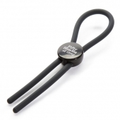 Тёмно-серое эрекционное кольцо с зажимом Again and Again Adjustable Cock Ring - Fifty Shades of Grey - в Реутове купить с доставкой