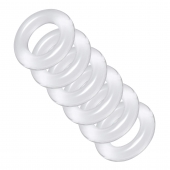 Комплект из 6 прозрачных эрекционных колец Ring Master Custom Ball Stretcher Kit - XR Brands - в Реутове купить с доставкой