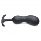 Черный массажер простаты с утяжелителями Premium Silicone Weighted Prostate Plug XL - 20,8 см. - XR Brands - в Реутове купить с доставкой