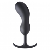 Черный массажер простаты с утяжелителями Premium Silicone Weighted Prostate Plug XL - 20,8 см. - XR Brands - в Реутове купить с доставкой