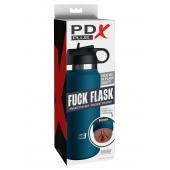 Смуглый мастурбатор-вагина в синей колбе F*ck Flask - Pipedream - в Реутове купить с доставкой