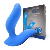 Синий вибромассажер простаты 3,5’’ Curve P-spot Massager - 12 см. - Erokay - в Реутове купить с доставкой