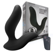 Черный вибромассажер простаты 3,5’’ Remote Control Curve P-spot Massager - 12 см. - Erokay - в Реутове купить с доставкой