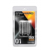 Прозрачная насадка с шипами STAY HARD COCK SLEEVE 01 CLEAR - Blush Novelties - в Реутове купить с доставкой