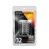 Прозрачная насадка на пенис с шишечками STAY HARD COCK SLEEVE 02 CLEAR - Blush Novelties - в Реутове купить с доставкой