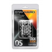 Прозрачная насадка с капельками STAY HARD COCK SLEEVE 05 CLEAR - Blush Novelties - в Реутове купить с доставкой