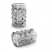 Прозрачная насадка с капельками STAY HARD COCK SLEEVE 05 CLEAR - Blush Novelties - в Реутове купить с доставкой