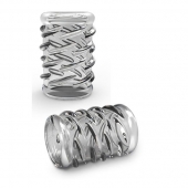 Прозрачная насадка с объёмными чёрточками STAY HARD COCK SLEEVE 06 CLEAR - Blush Novelties - в Реутове купить с доставкой