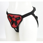 Красный пояс с двумя типами фиксации насадок - LOVETOY (А-Полимер) - купить с доставкой в Реутове