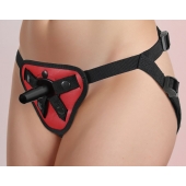 Красный пояс с двумя типами фиксации насадок - LOVETOY (А-Полимер) - купить с доставкой в Реутове