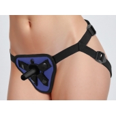 Синий универсальный пояс с 2 видами фиксации - LOVETOY (А-Полимер) - купить с доставкой в Реутове