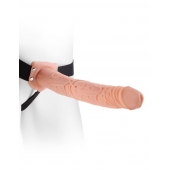 Фаллопротез телесного цвета Hollow Strap-On - 29 см. - Pipedream - купить с доставкой в Реутове