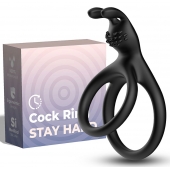 Черное эрекционное кольцо с подхватом мошонки - Boys of Toys - в Реутове купить с доставкой