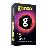 Презервативы анатомической формы с точечной и ребристой структурой Ganzo Extase - 15 шт. - Ganzo - купить с доставкой в Реутове