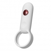 Белое эрекционное виброкольцо с пультом ДУ - Youvic - в Реутове купить с доставкой