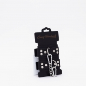 Черные кожаные оковы с регулируемыми ремешками - Crazy Handmade - купить с доставкой в Реутове