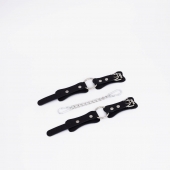 Черные кожаные наручники с кольцом - Crazy Handmade - купить с доставкой в Реутове