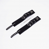 Черные кожаные оковы Sex - Crazy Handmade - купить с доставкой в Реутове