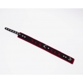 Черно-красный ошейник Sex - Crazy Handmade - купить с доставкой в Реутове