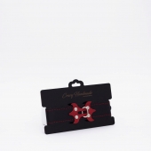 Черный ошейник с красным декором и строчкой - Crazy Handmade - купить с доставкой в Реутове