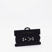 Черный ошейник из высококачественной натуральной кожи - Crazy Handmade - купить с доставкой в Реутове