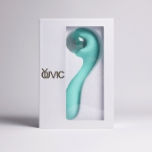 Бирюзовый вибромассажёр с деликатными токами - Youvic - купить с доставкой в Реутове