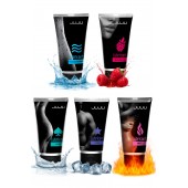 Набор из 5 лубрикантов JUJU (увлажняющий, Hot+, Long, Anal, малина) - JuJu - купить с доставкой в Реутове