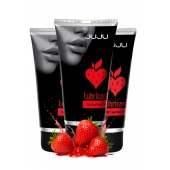 Набор из 3 съедобных лубрикантов JUJU со вкусом клубники - JuJu - купить с доставкой в Реутове