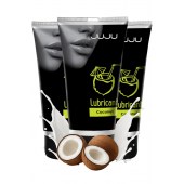 Набор из 3 съедобных лубрикантов JUJU со вкусом кокоса - JuJu - купить с доставкой в Реутове