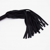 Черный кожаный флоггер - 45 см. - Crazy Handmade - купить с доставкой в Реутове