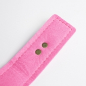 Черно-розовый ошейник с золотистой фурнитурой - Crazy Handmade - купить с доставкой в Реутове