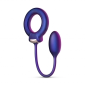 Фиолетовое эрекционное виброкольцо с анальным шариком Eclipse - ONE DC B.V. - в Реутове купить с доставкой