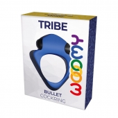 Синее эрекционное кольцо Wooomy Tribeс с вибрацией - Adrien Lastic - в Реутове купить с доставкой