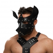 Черная кожаная маска «Собака» - Crazy Handmade - купить с доставкой в Реутове