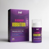 Стимулирующий гель с эффектом вибрации Blackberry Vibration - 15 мл. - INTT - купить с доставкой в Реутове