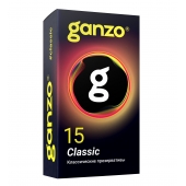 Классические презервативы с обильной смазкой Ganzo Classic - 15 шт. - Ganzo - купить с доставкой в Реутове