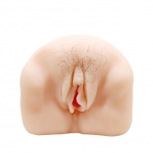 Телесный мастурбатор-вагина с оволосением и вибрацией - Baile - в Реутове купить с доставкой