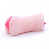 Телесный двусторонний мастурбатор - вагина и ротик - Boys of Toys - в Реутове купить с доставкой