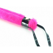 Нежная плеть с розовым мехом BDSM Light - 43 см. - БДСМ Арсенал - купить с доставкой в Реутове