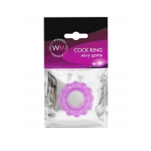 Лиловое эрекционное кольцо с 2 рядами стимулирующих шариков - Erowoman-Eroman - в Реутове купить с доставкой