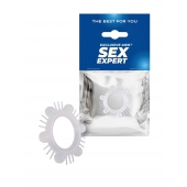 Эластичное эрекционное кольцо с шипиками и шариками - Sex Expert - в Реутове купить с доставкой