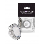 Эластичное эрекционное кольцо с длинными черными «ресничками» - Sextaz - в Реутове купить с доставкой