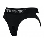 Черные трусики для насадок Heroine Lingerie Harness - size XL - Strap-on-me - купить с доставкой в Реутове