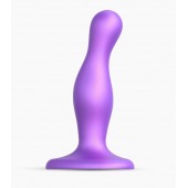 Фиолетовая насадка Strap-On-Me Dildo Plug Curvy size S - Strap-on-me - купить с доставкой в Реутове