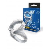 Прозрачное двойное эрекционное кольцо - Sex Expert - в Реутове купить с доставкой