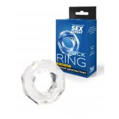 Прозрачное эрекционное кольцо в форме гайки - Sex Expert - в Реутове купить с доставкой