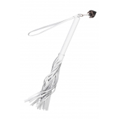 Белая кожаная плеть - 50 см. - Pecado - купить с доставкой в Реутове